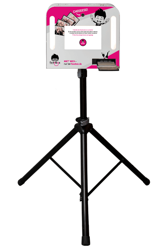 fexobox Fotobox mit Touchscreen, Drucker und Accessoires \u2013 deutschlandweiter Versand seit 2015