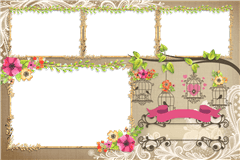 Fotobox Druckvorlage Charming Floral – Kategorie Hochzeit