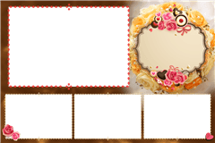 Fotobox Druckvorlage Floral2 – Kategorie Hochzeit